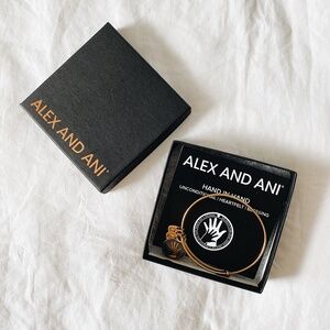Alex And Ani Hand In Hand Charm Bangle